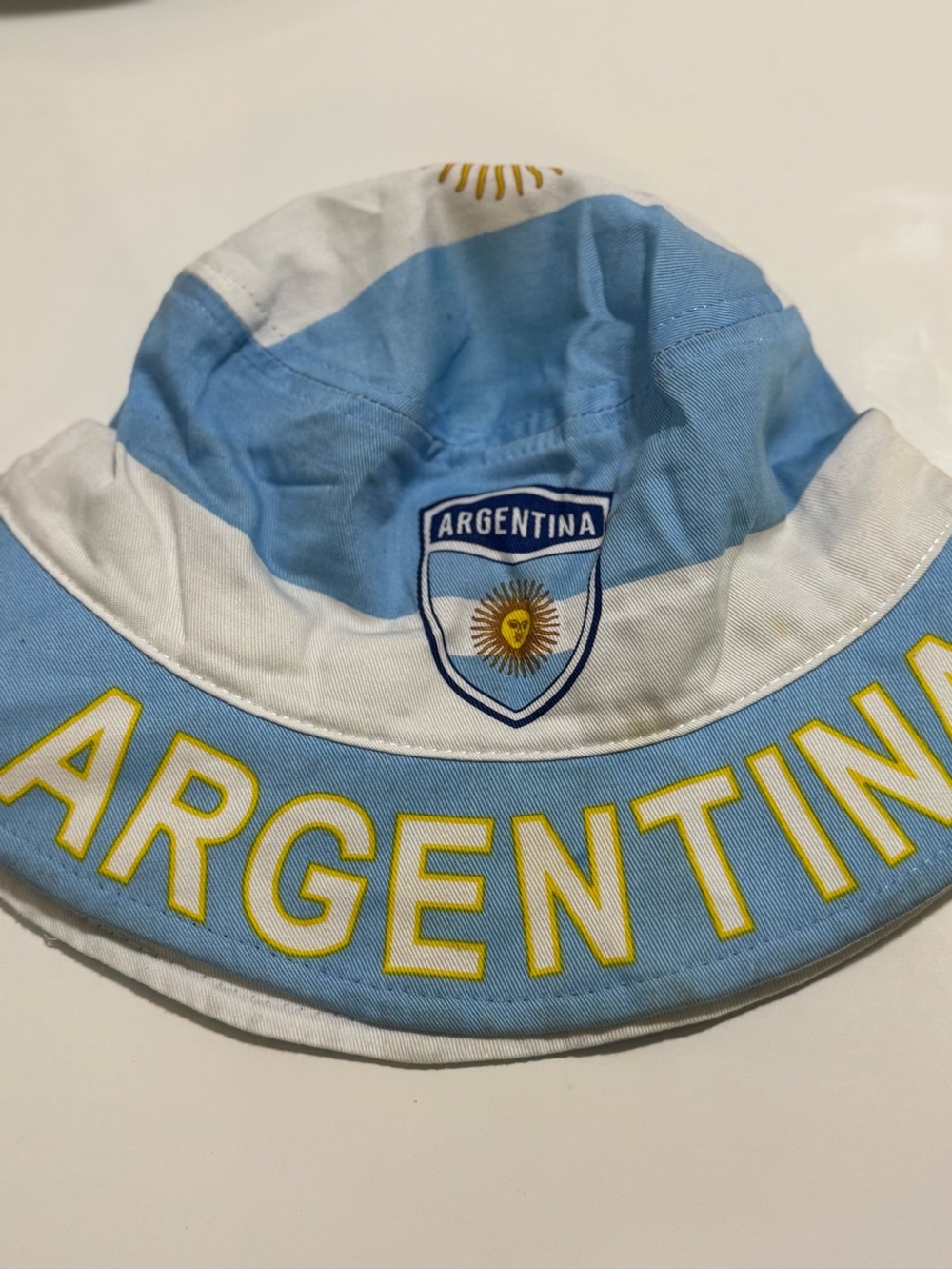 Argentina Unisex Bucket Hat in Light Blue and White 🇦🇷 ⚽️